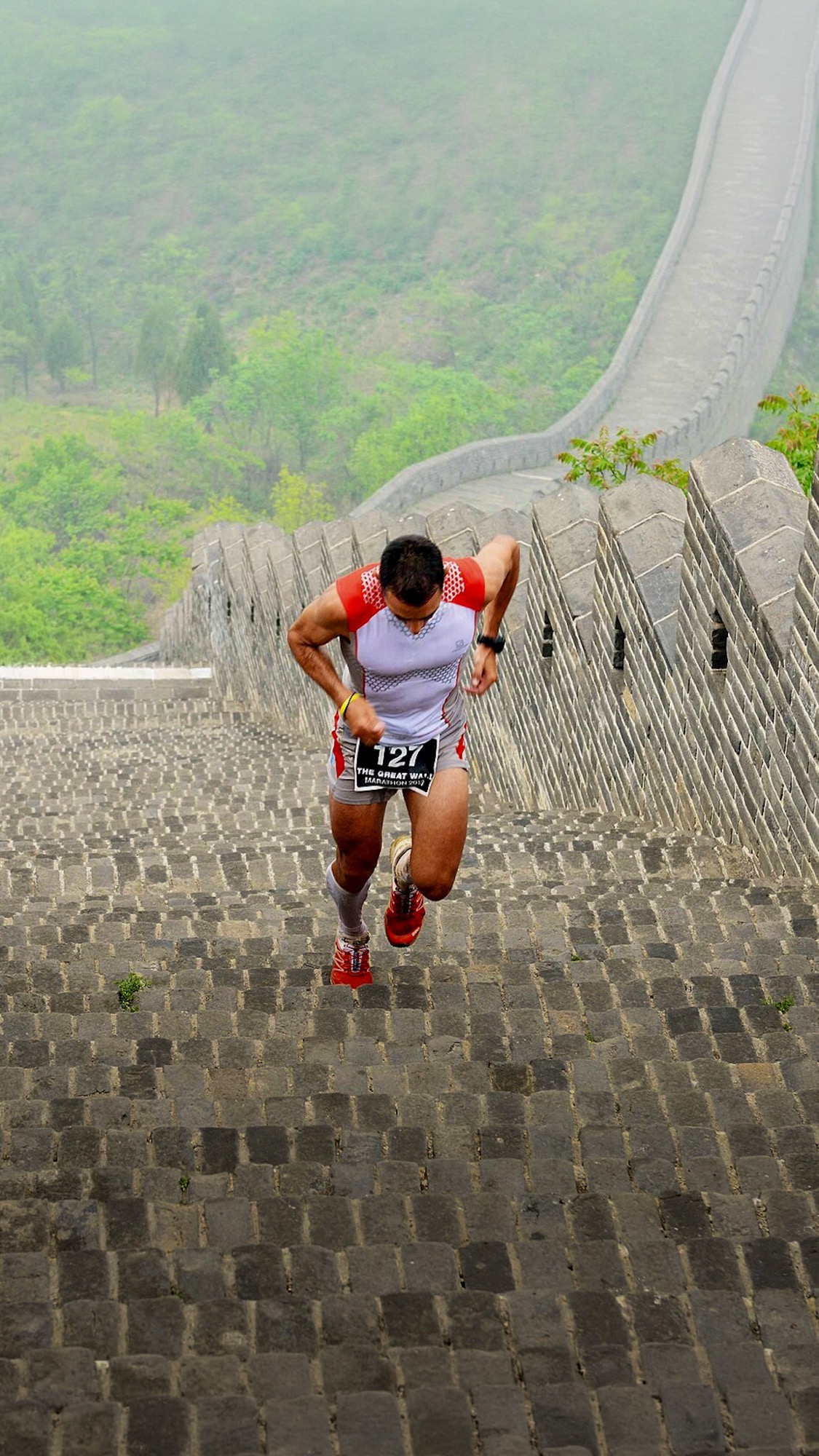 Great Wall Marathon Läufer